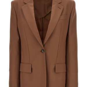 Single-breasted wool blazer