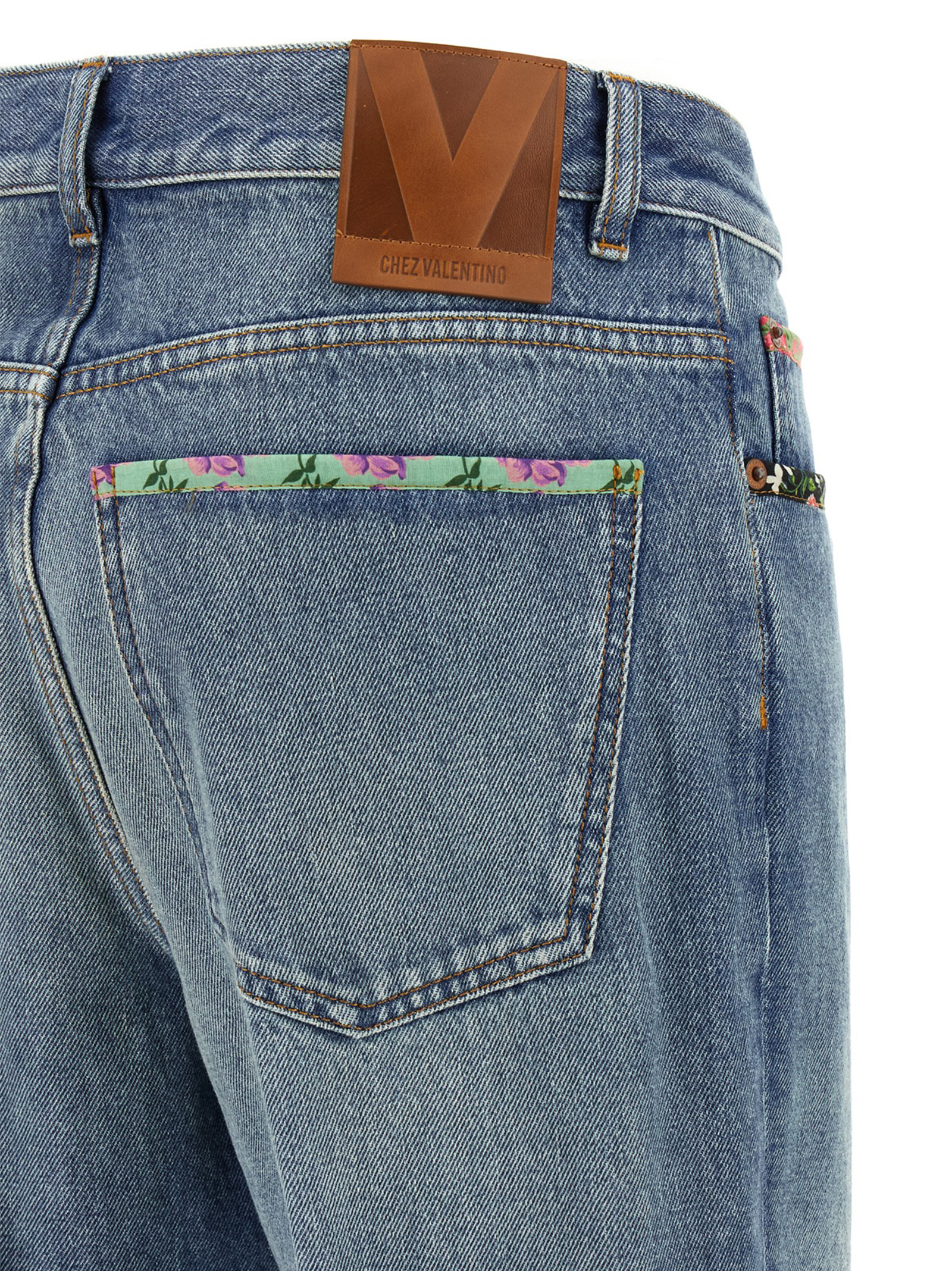 Valentino Garavani floral jeans - immagine 4