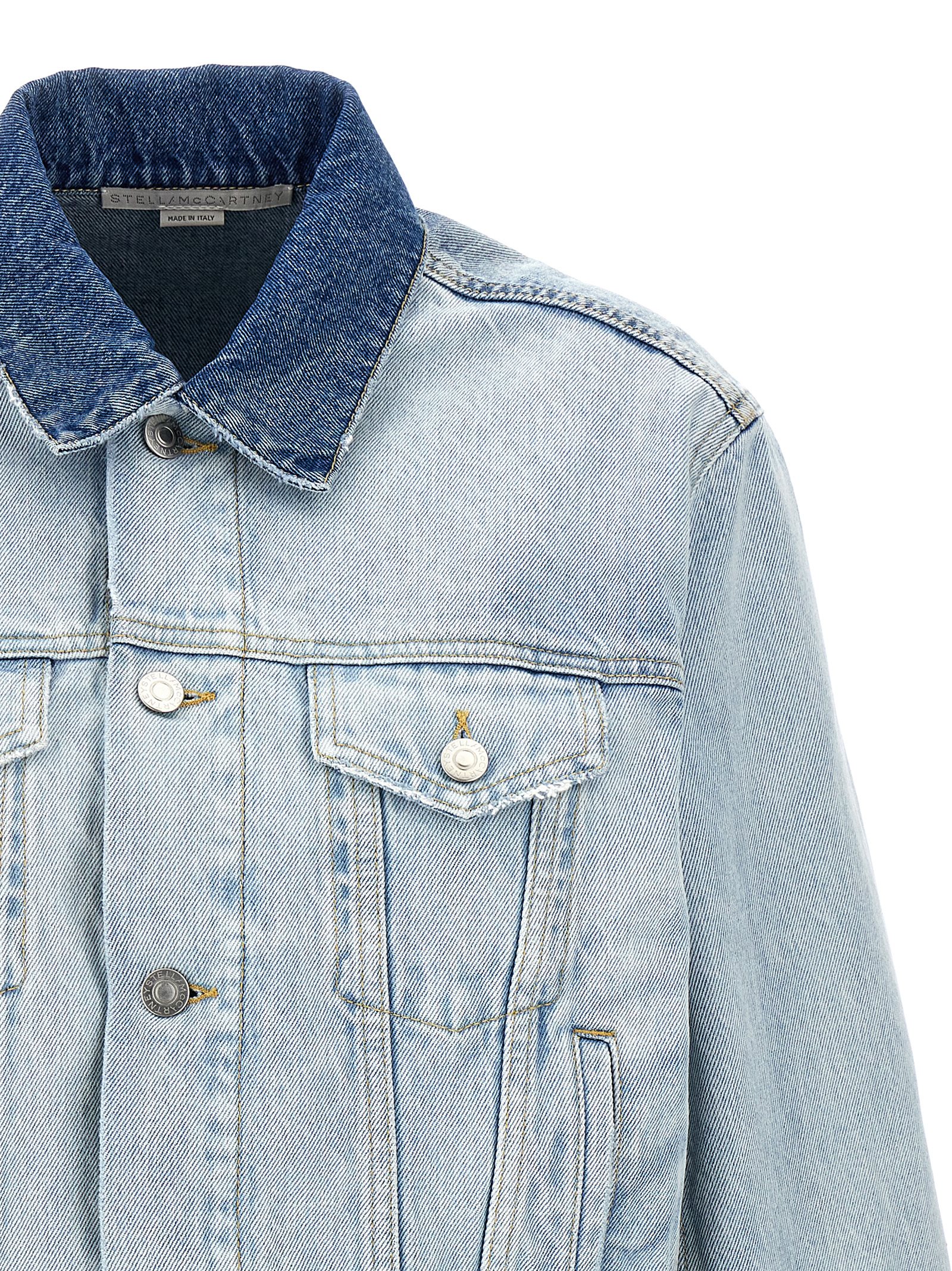 Layered denim jacket - immagine 3
