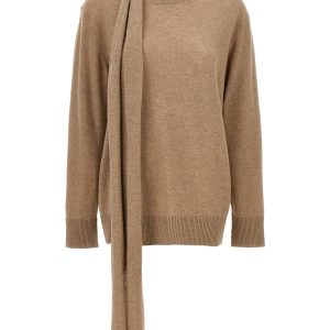 Scarf detail sweater