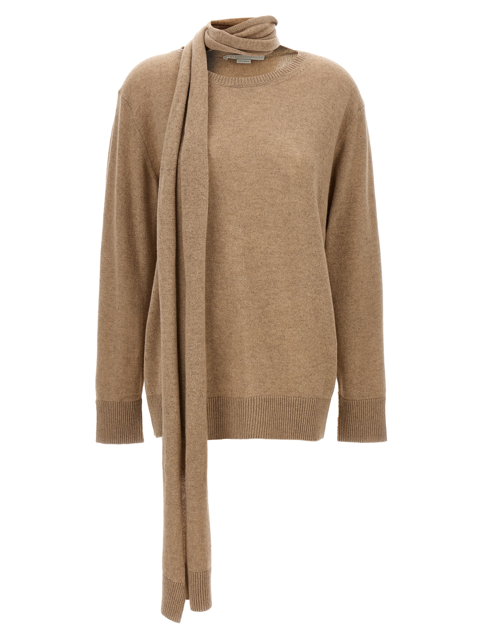 Scarf detail sweater