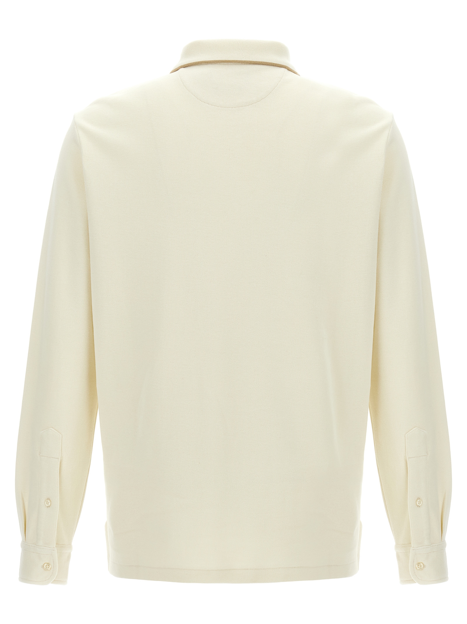 Fleece cotton polo shirt - immagine 2