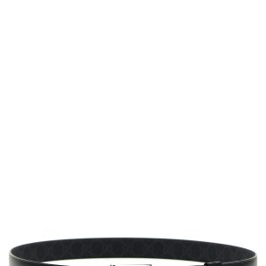 Rectangular buckle reversible belt