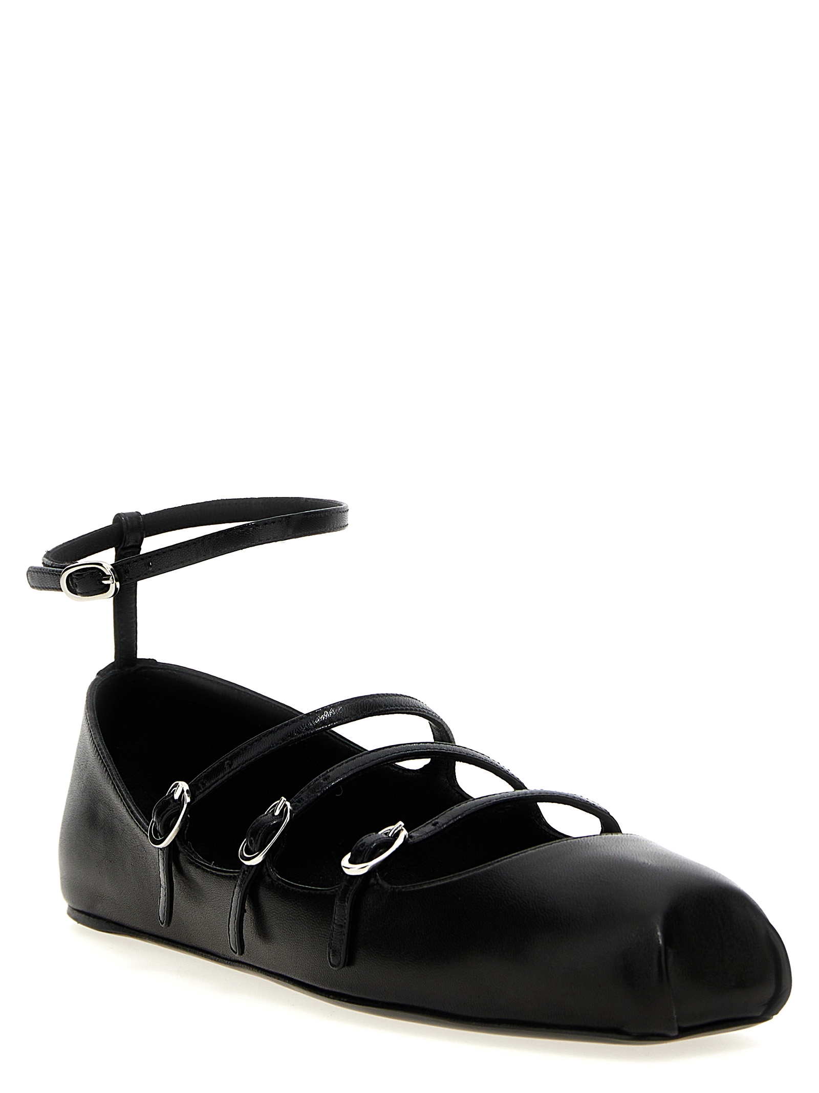 Leather strap ballet flats - immagine 2