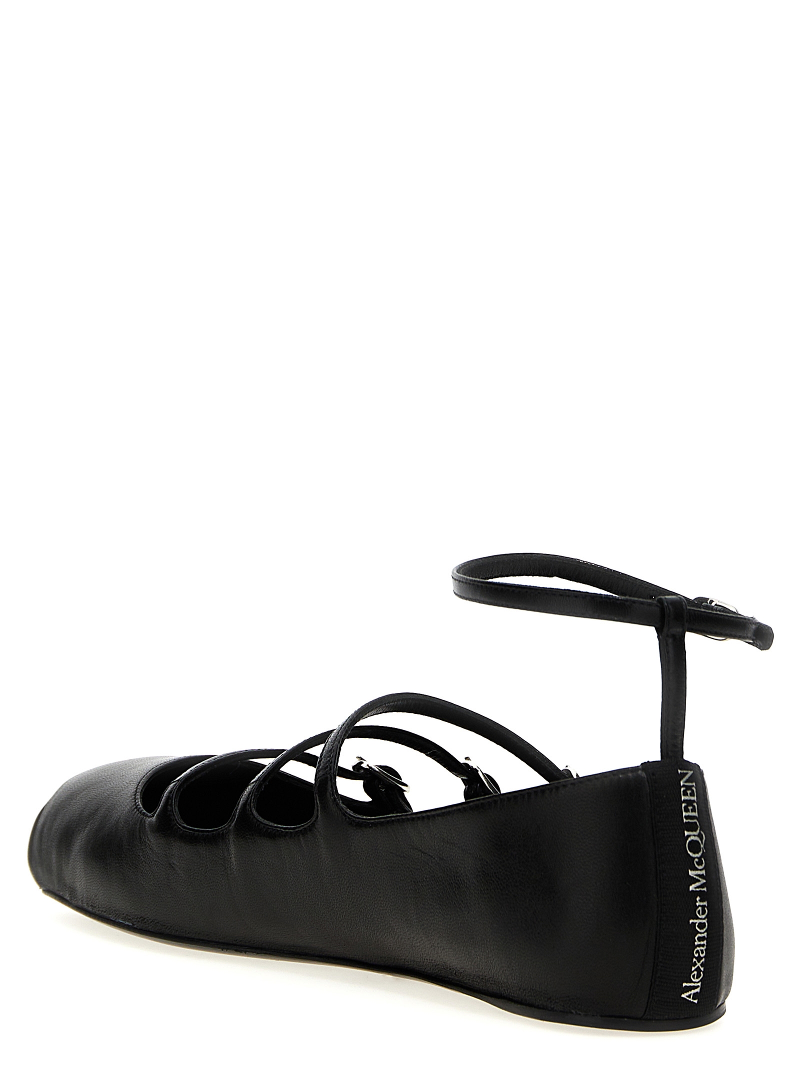 Leather strap ballet flats - immagine 3