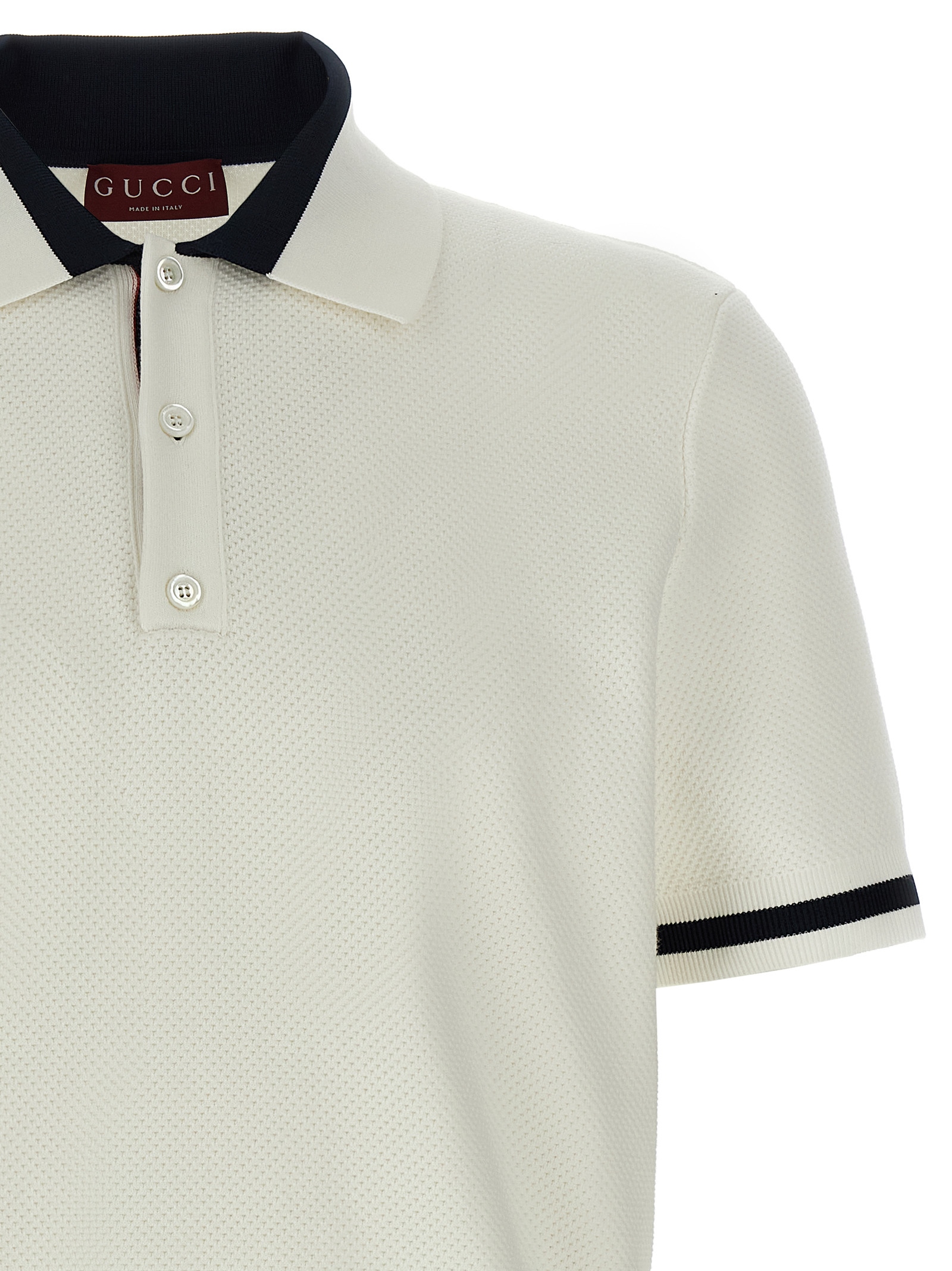 Gucci intarsia polo shirt - immagine 3