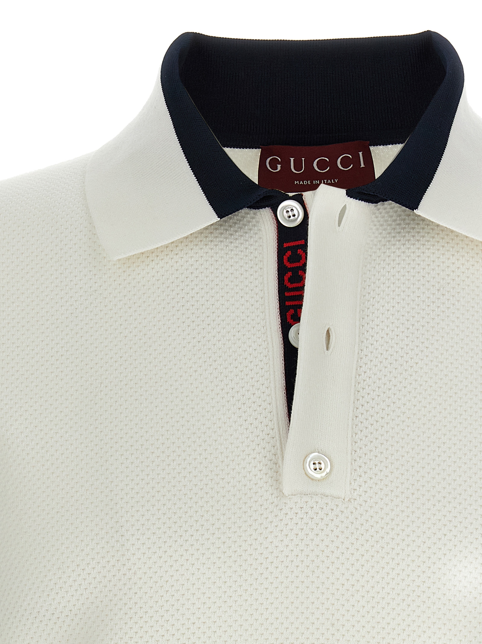 Gucci intarsia polo shirt - immagine 4