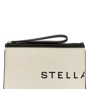 Logo clutch bag