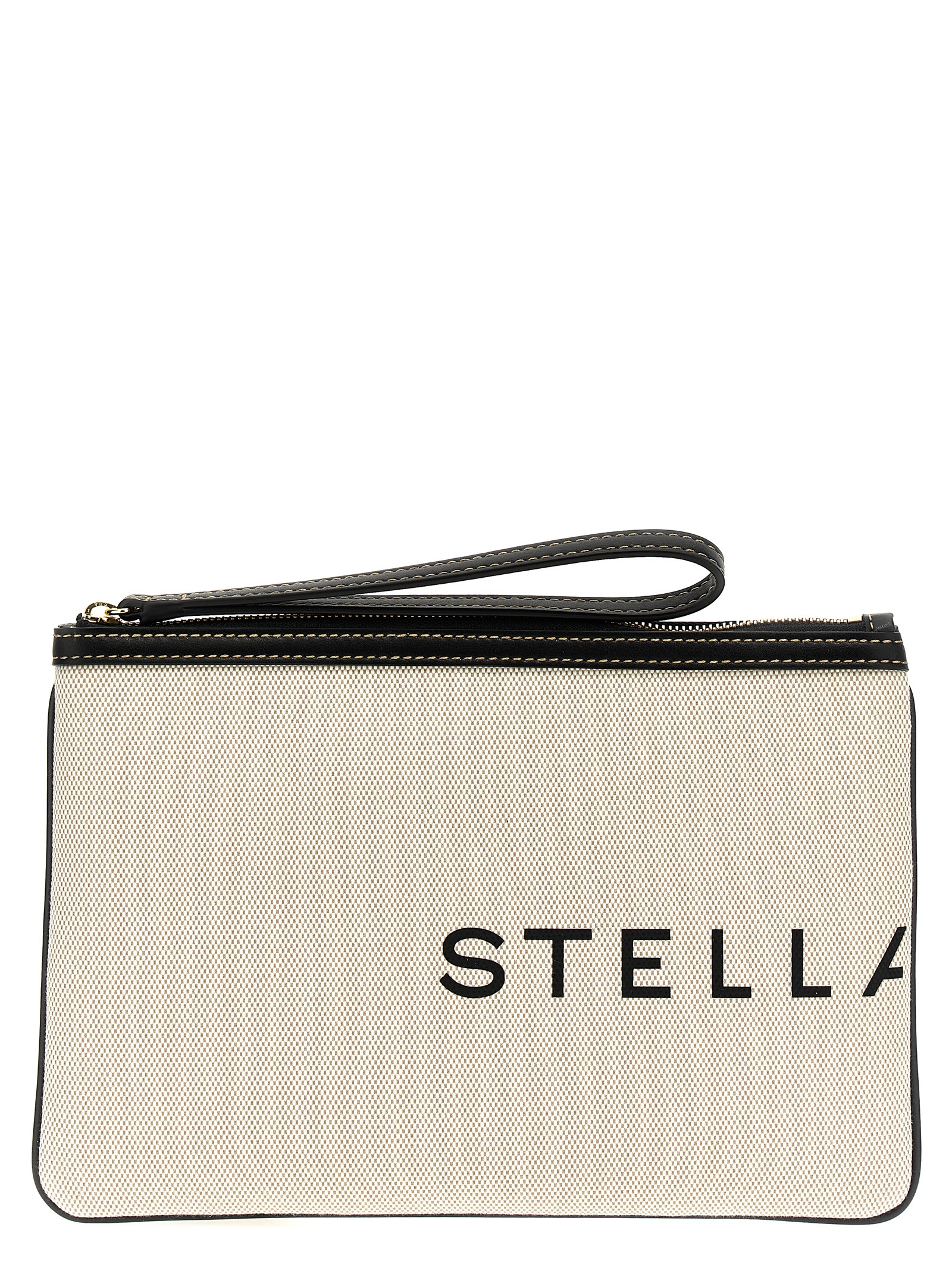 Logo clutch bag