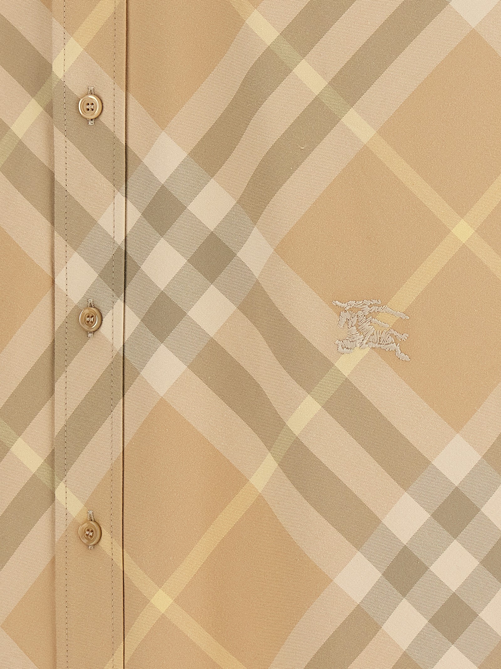 Logo embroidery check shirt - immagine 4