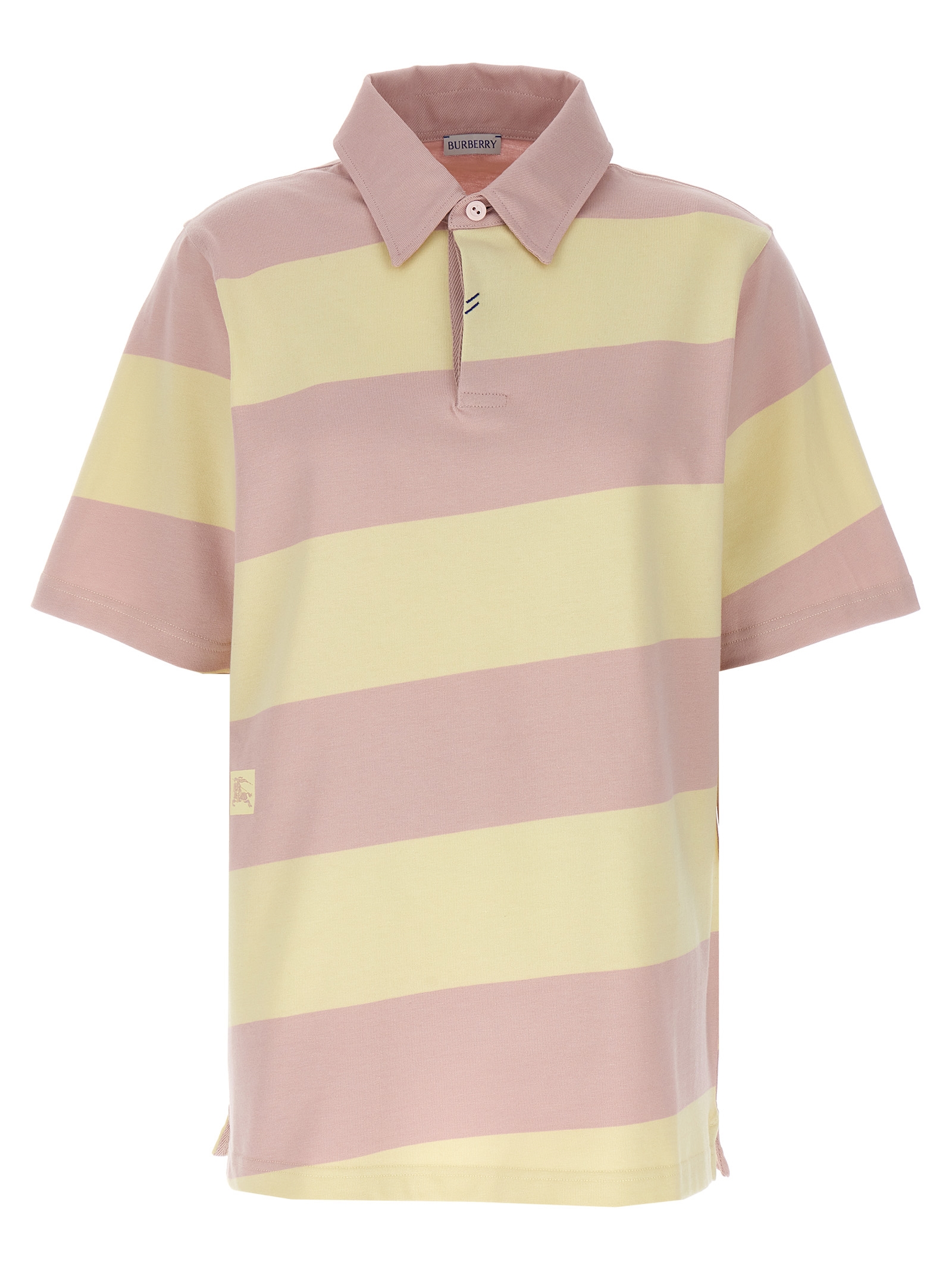 Logo striped polo shirt