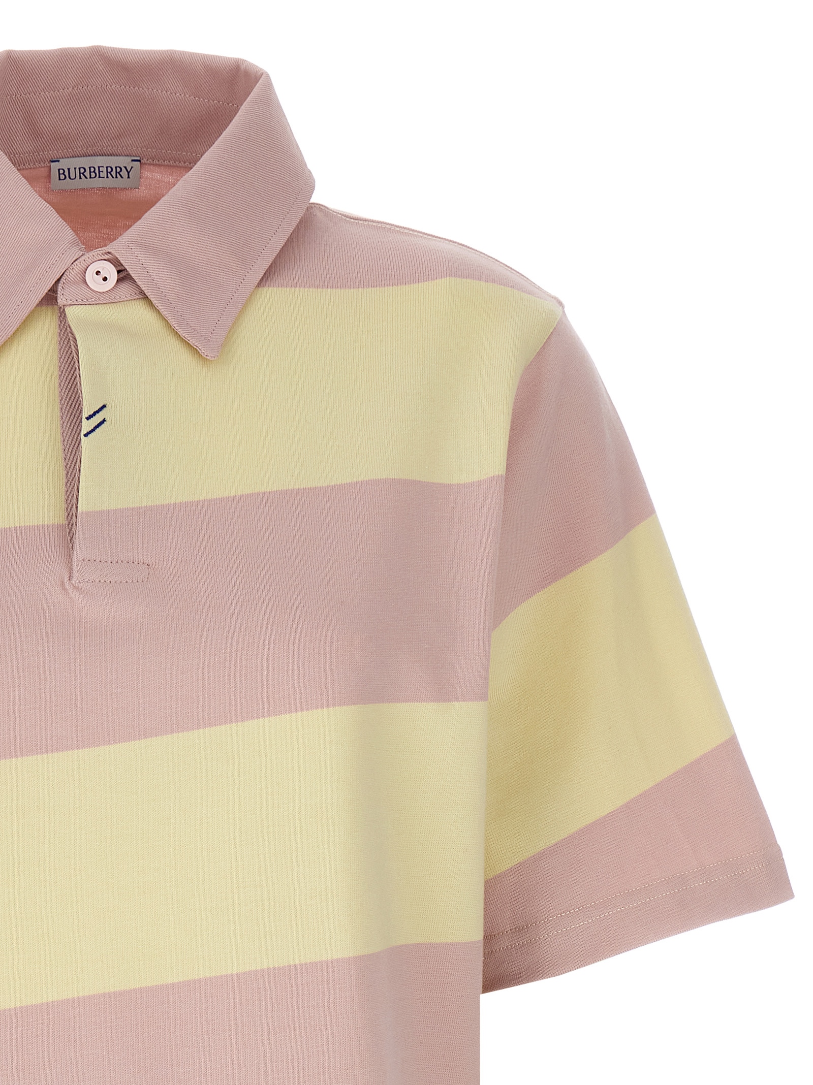 Logo striped polo shirt - immagine 3