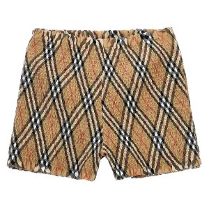 Smock stitch bermuda shorts