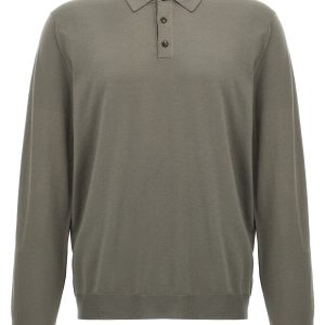 Wool polo shirt