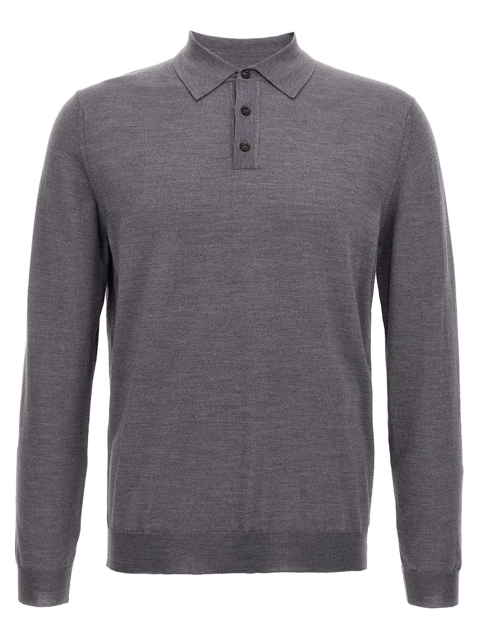 Virgin wool polo shirt