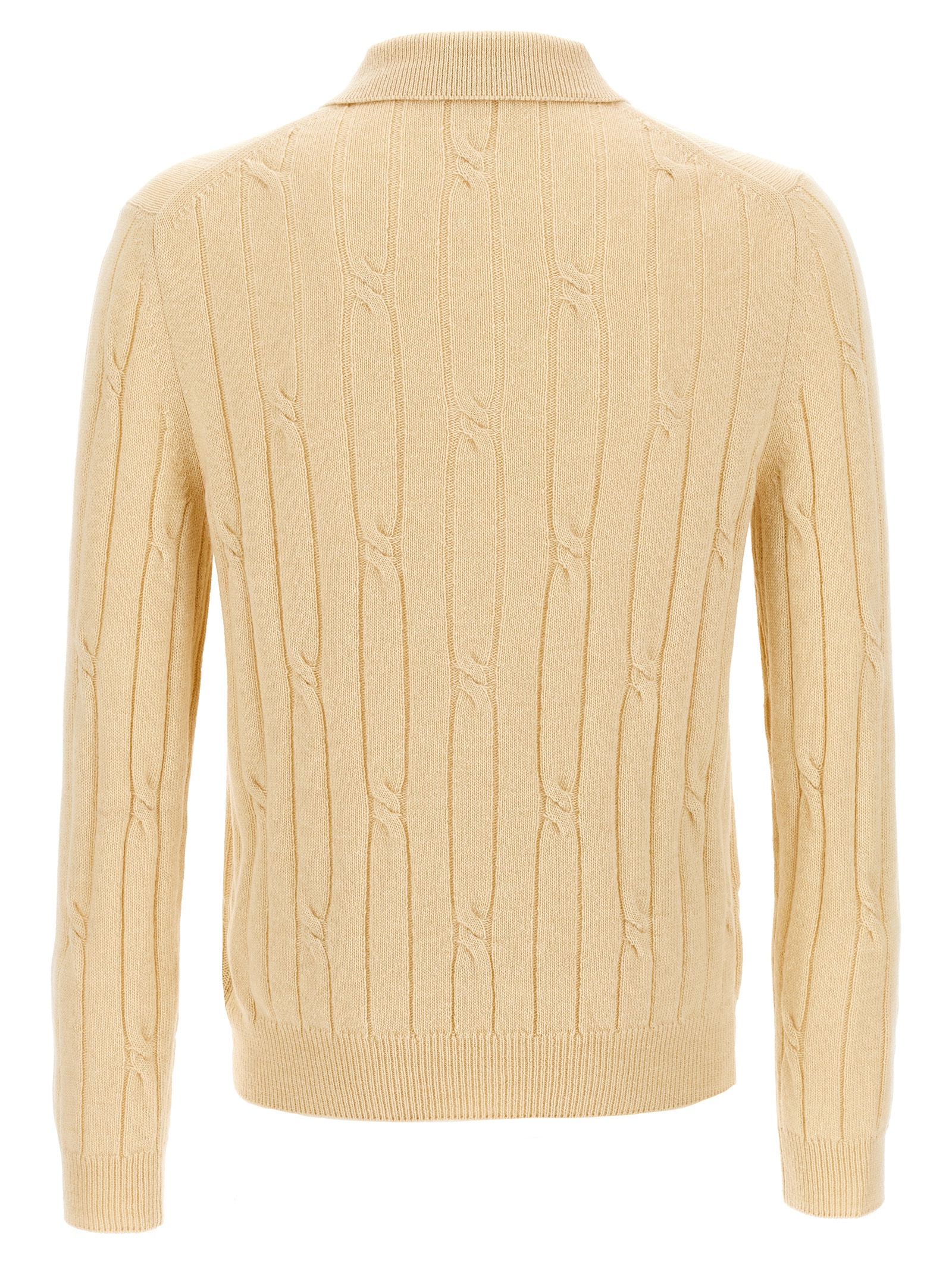 Braided wool polo shirt - immagine 2