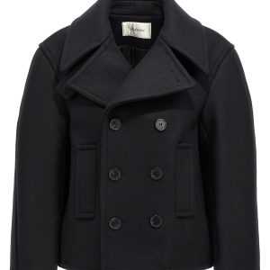 Oversized caban coat