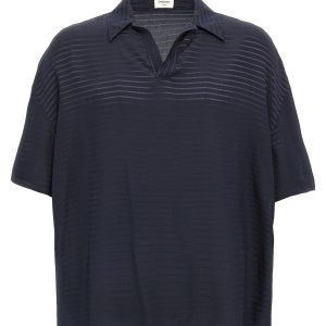 Silk polo shirt