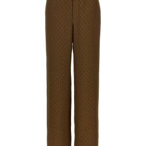 'Medaglioni' twill pants