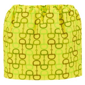 Horsebit print skirt