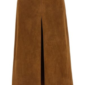 Suede Skirt Horsebit