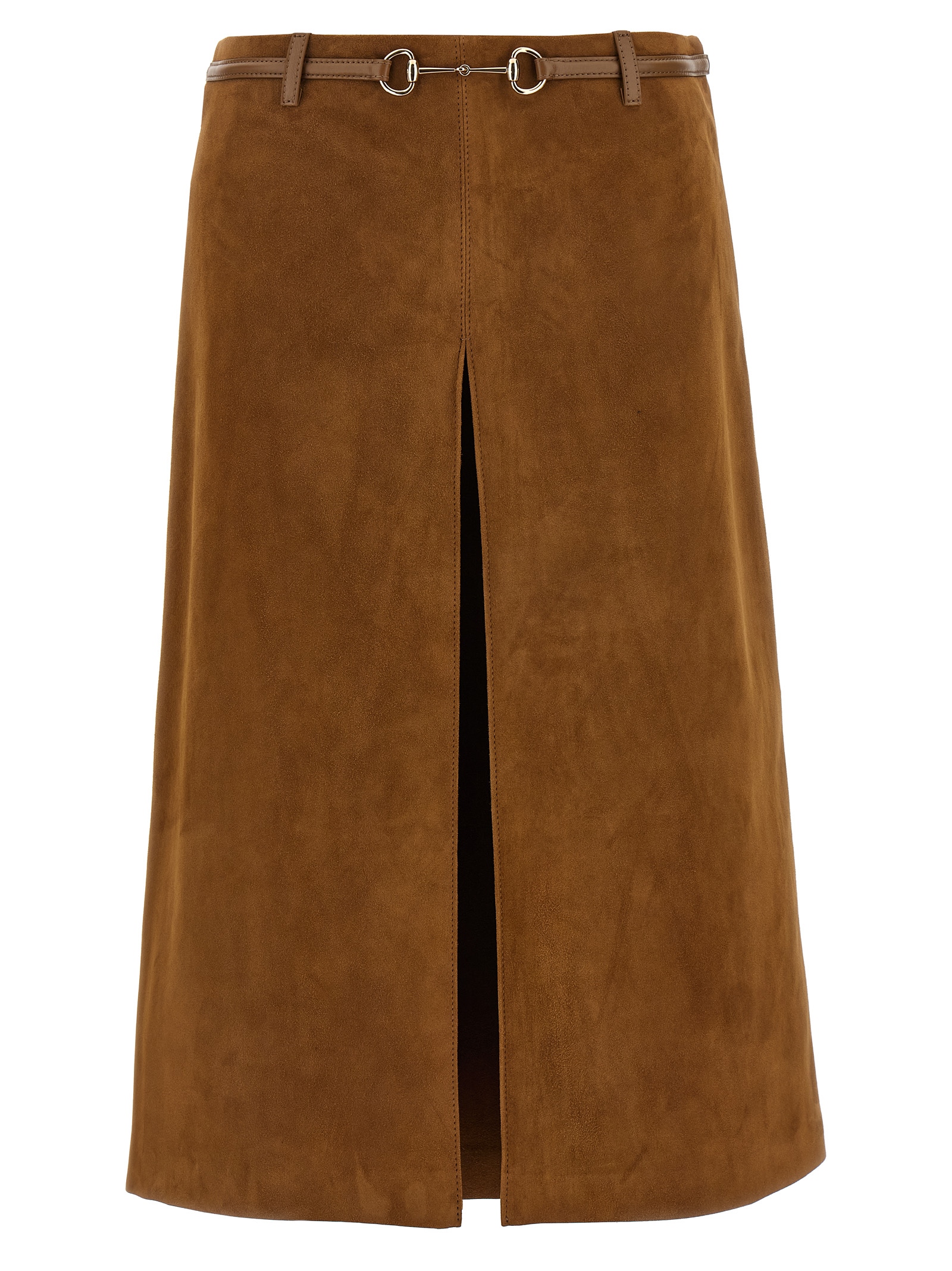 Suede Skirt Horsebit