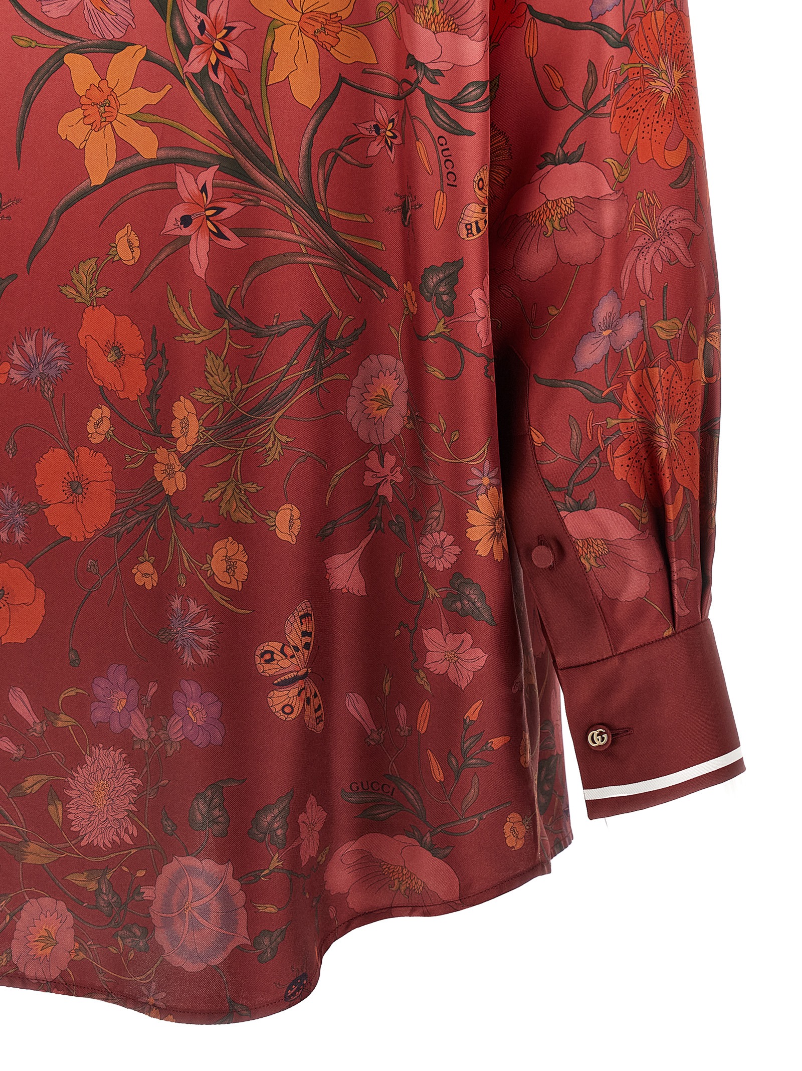 'Gucci Flora' print shirt - immagine 4