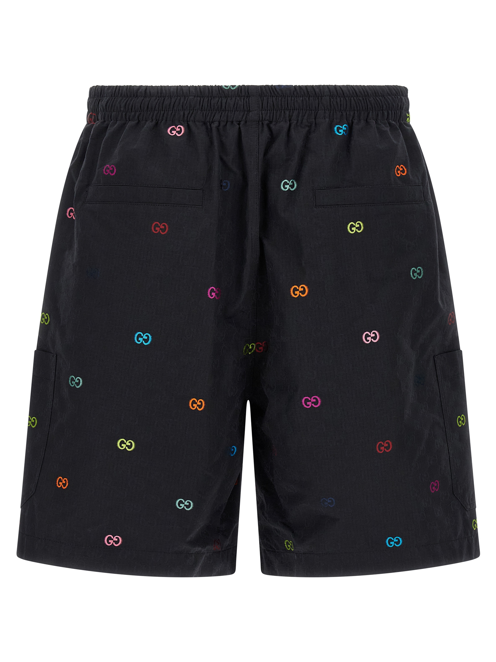 Multicolor fil coupé bermuda shorts - immagine 2