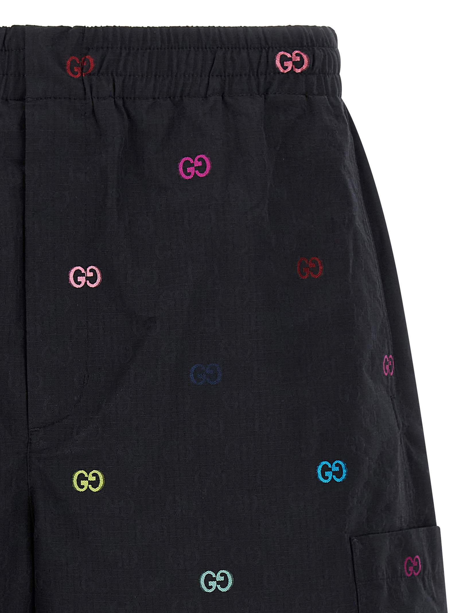 Multicolor fil coupé bermuda shorts - immagine 3