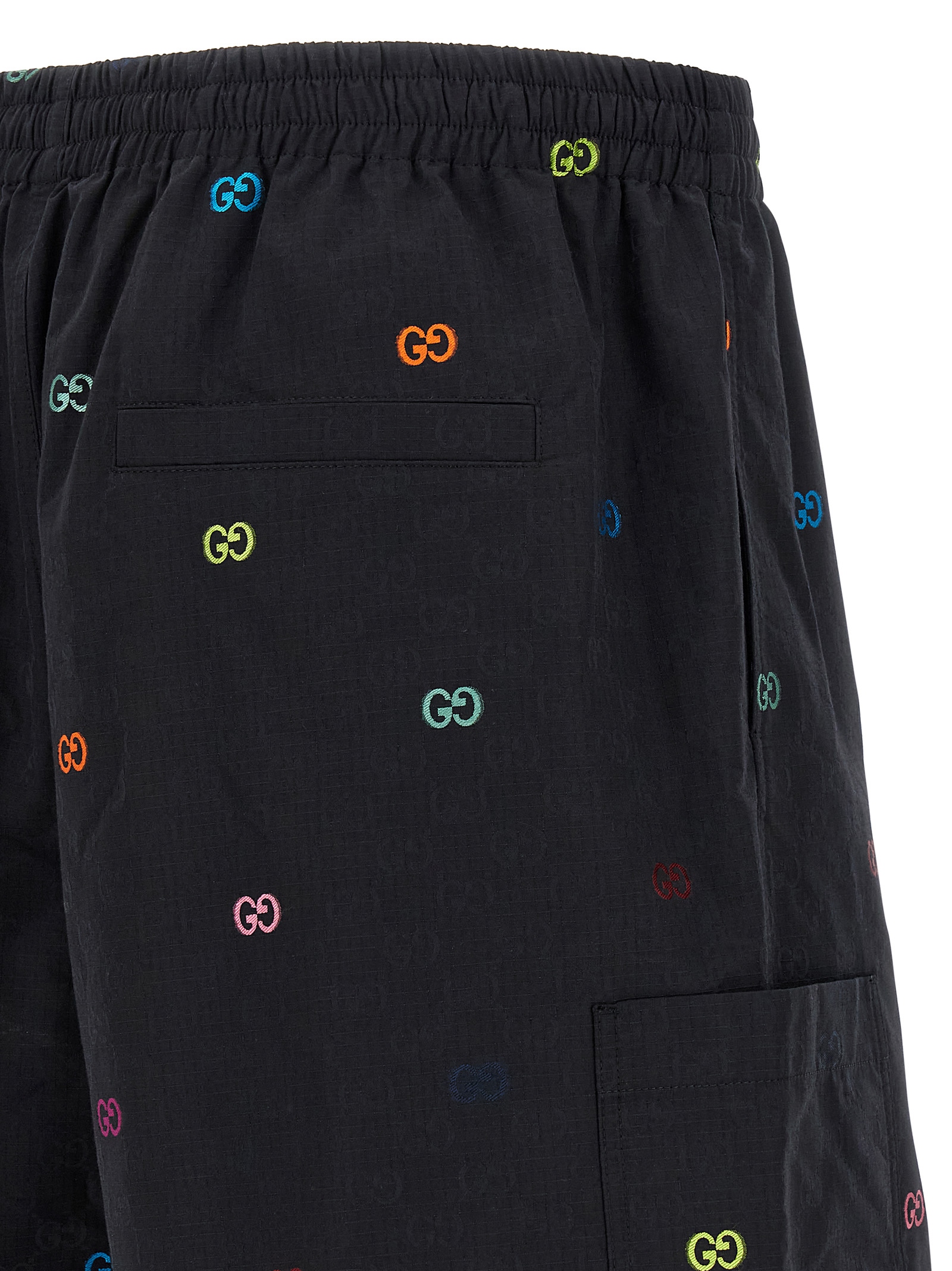 Multicolor fil coupé bermuda shorts - immagine 4