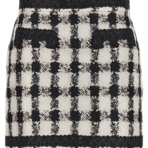 'Texture' print mini skirt