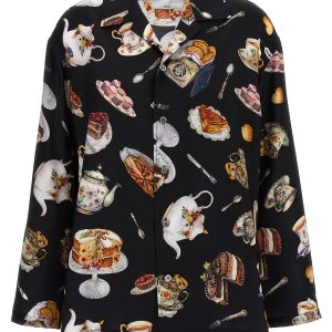 'Tea Time' print shirt