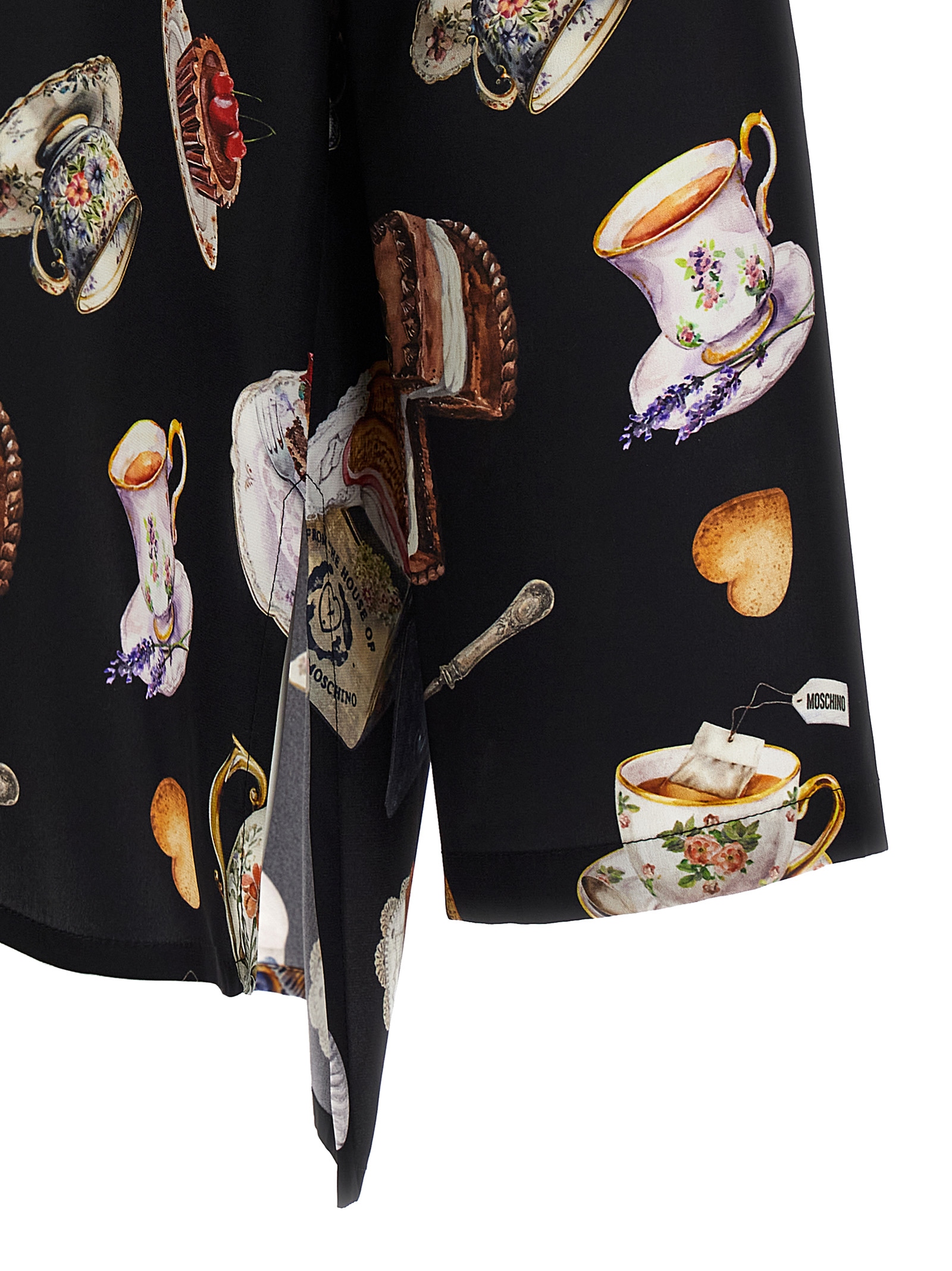 'Tea Time' print shirt - immagine 4