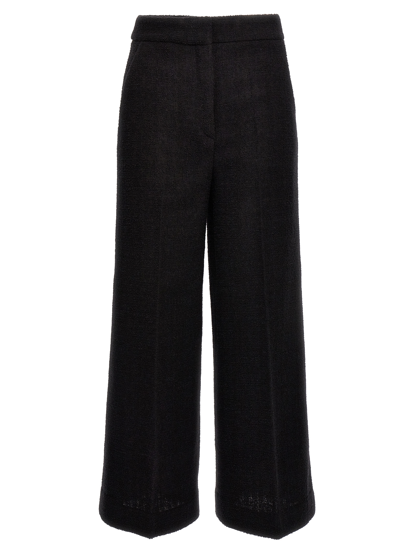 Cropped bouclè pants