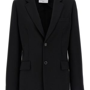 Single-breasted martingale blazer