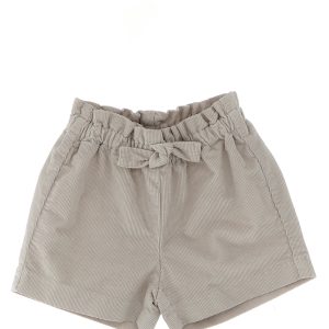 Ribbed velvet shorts