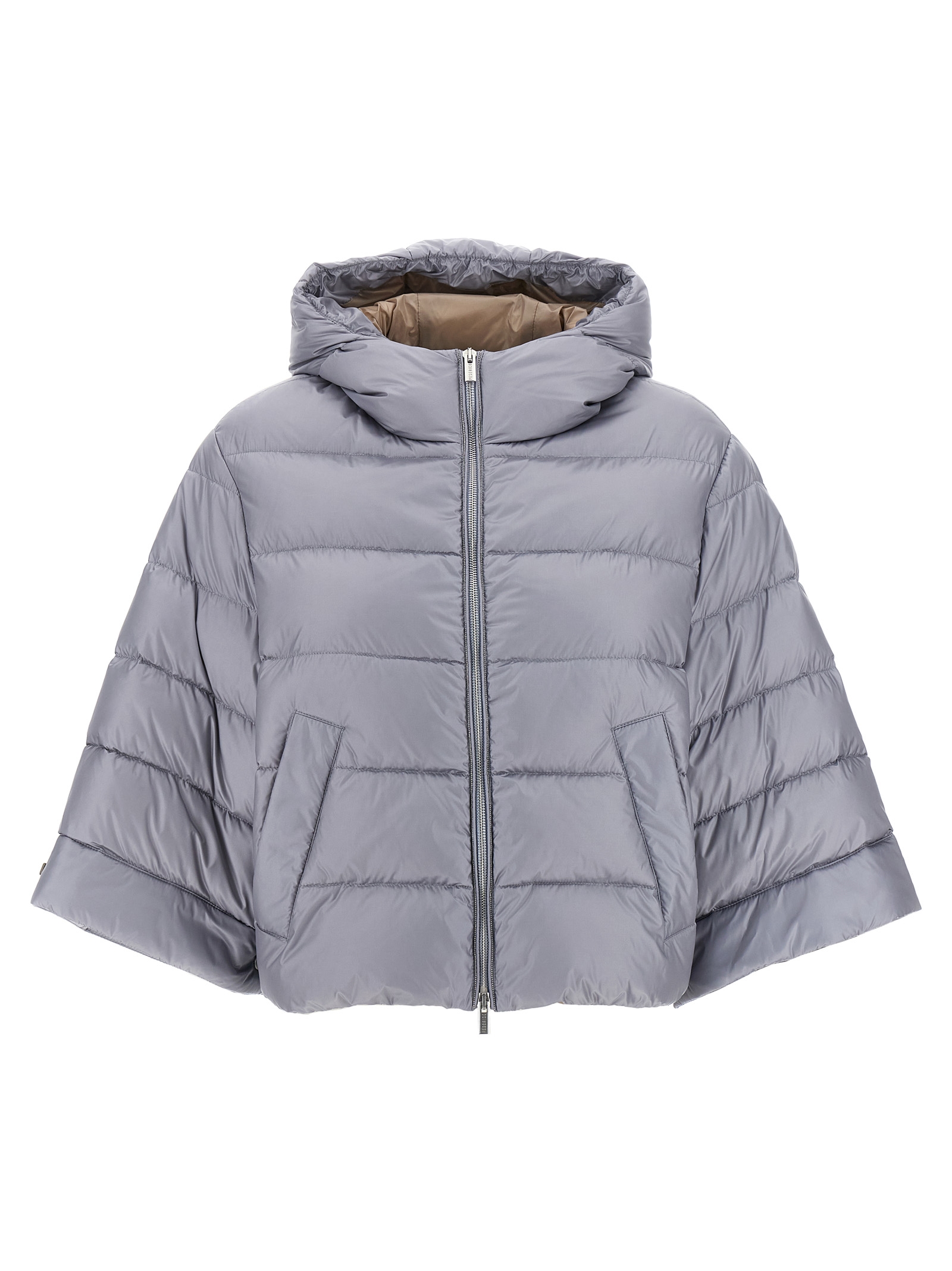 Cape down jacket