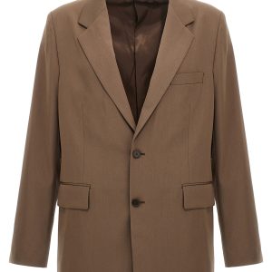 Single-breasted wool blazer