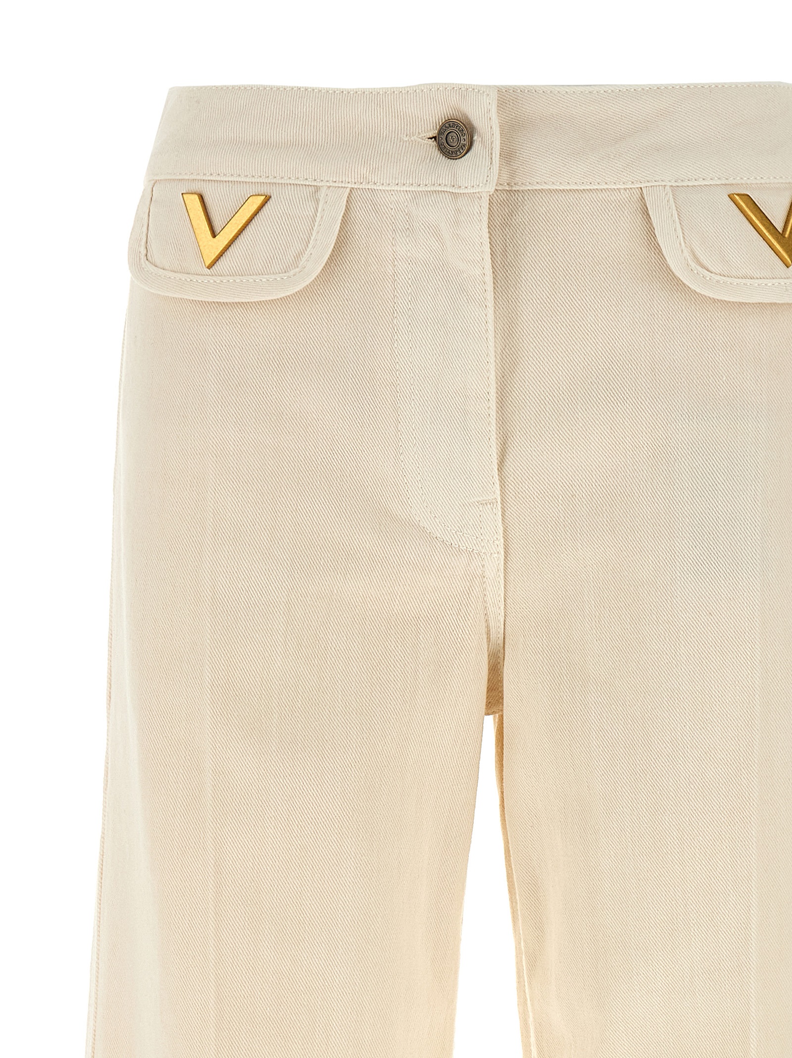 Valentino Garavani 'V' detail jeans - immagine 3