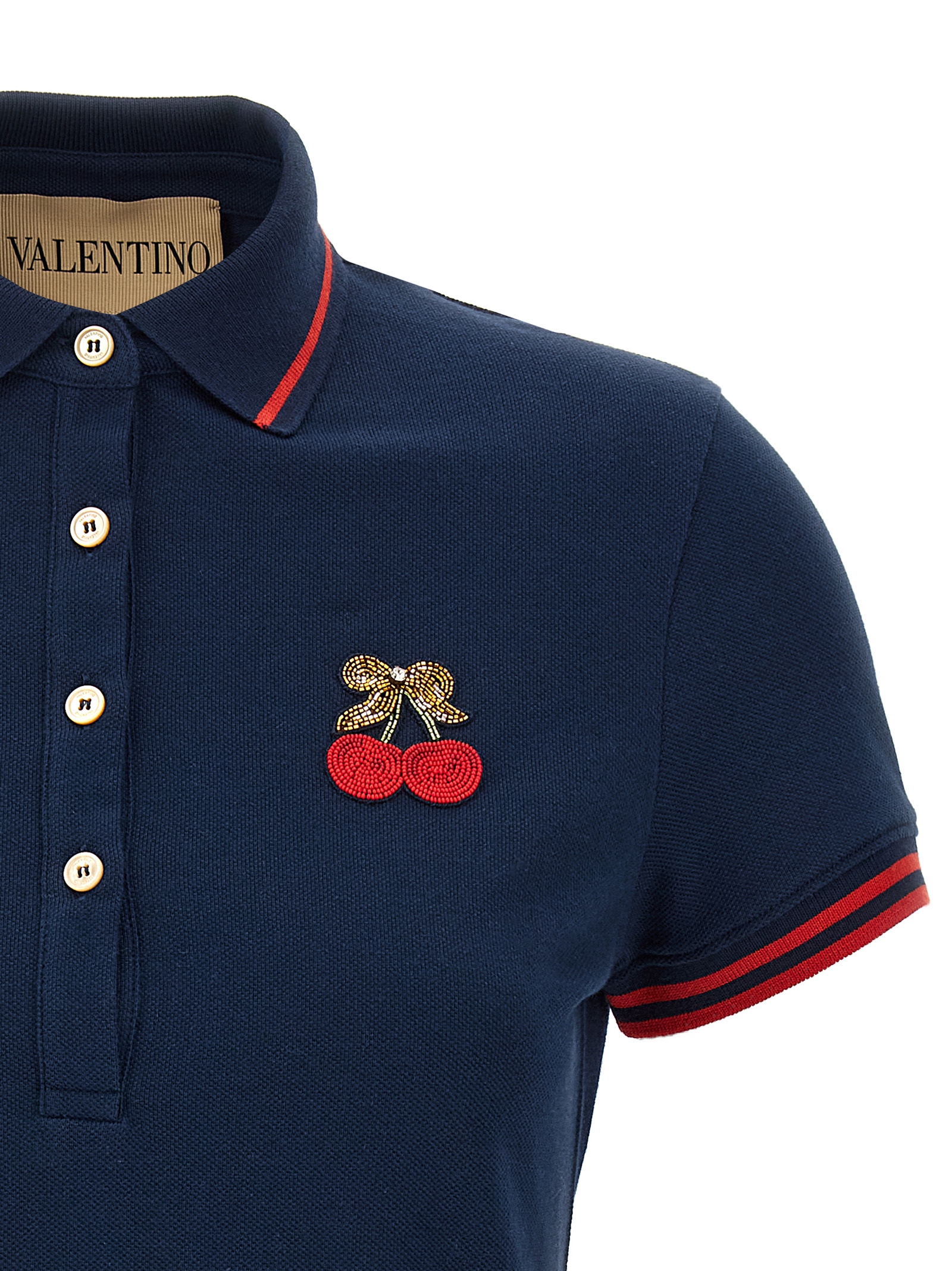 Valentino Garavani 'Cherryfic' polo shirt - immagine 3