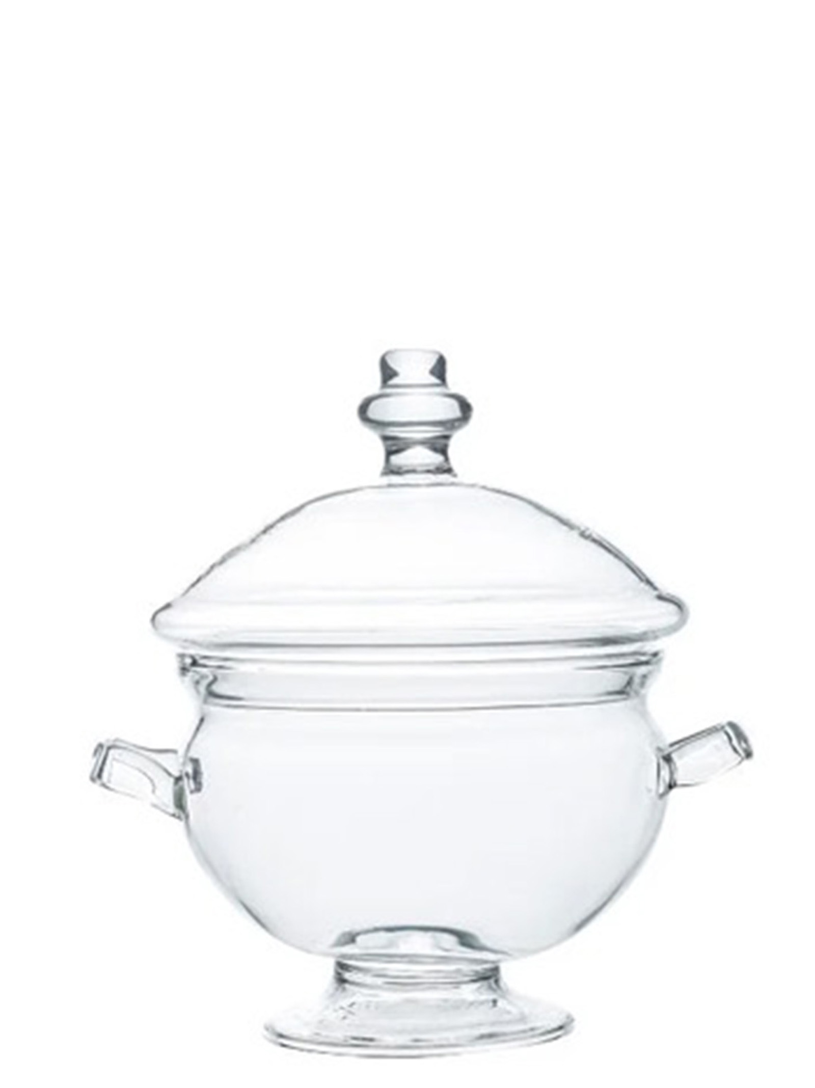 Potiche small borosilicate glass