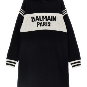Logo hooded dress