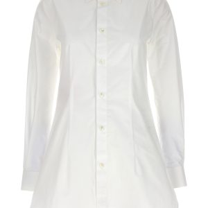 Cut-out collar shirt