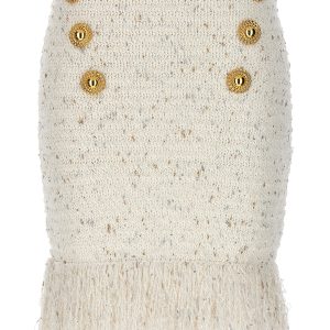 'Fringed Tweed' skirt