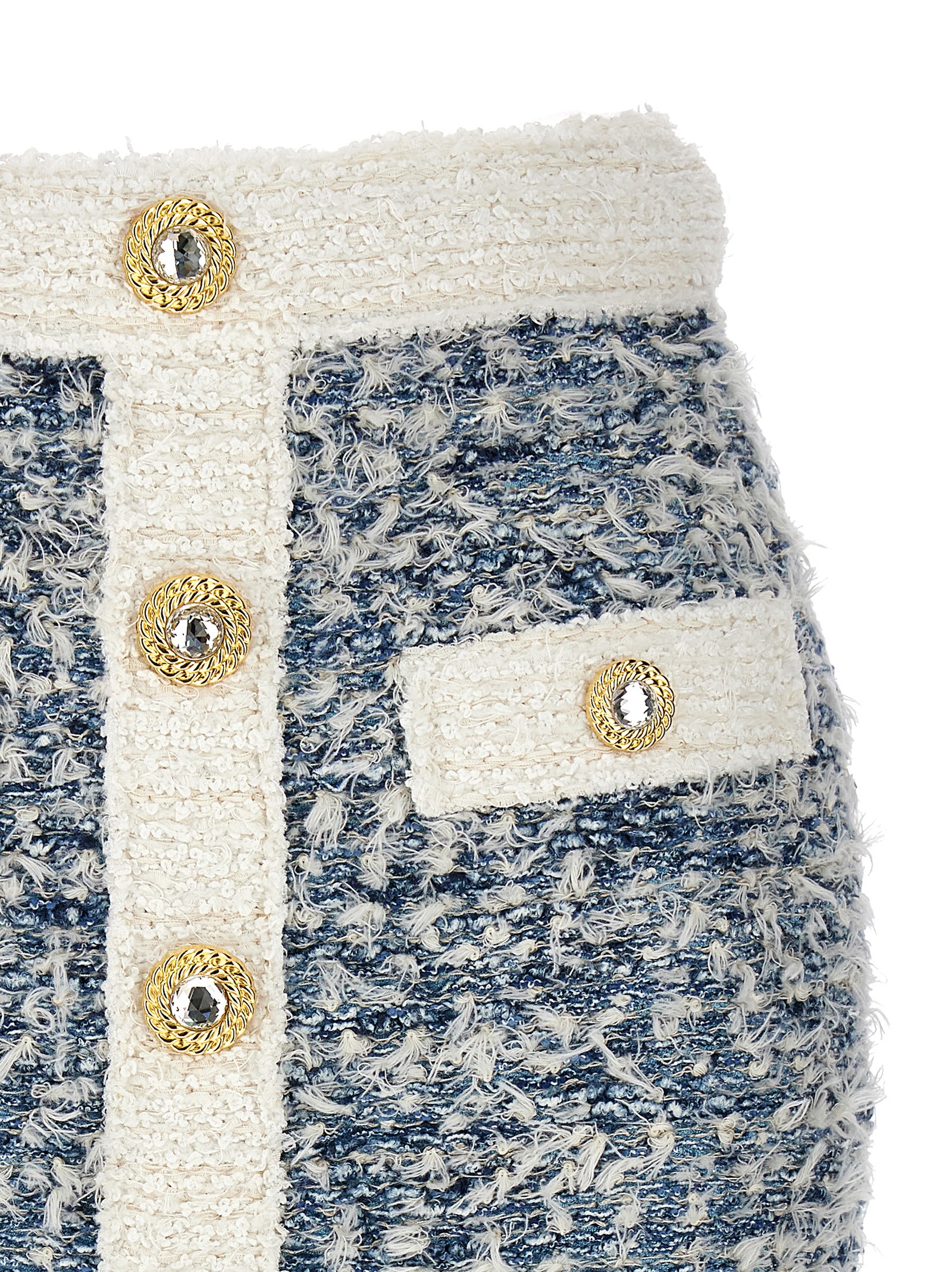 Fringed tweed skirt - immagine 3