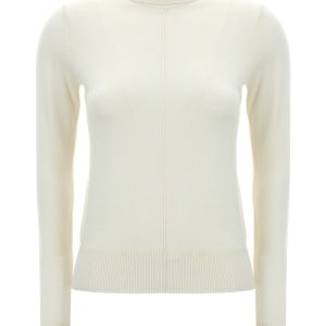 Logo embroidery turtleneck sweater