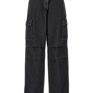 'Denim Wide Leg Cargo' jeans