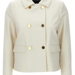 Cropped double-breasted jacket
