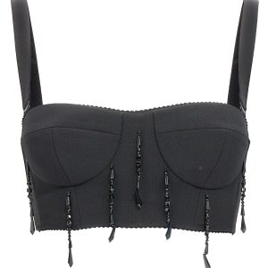 Bead bustier top