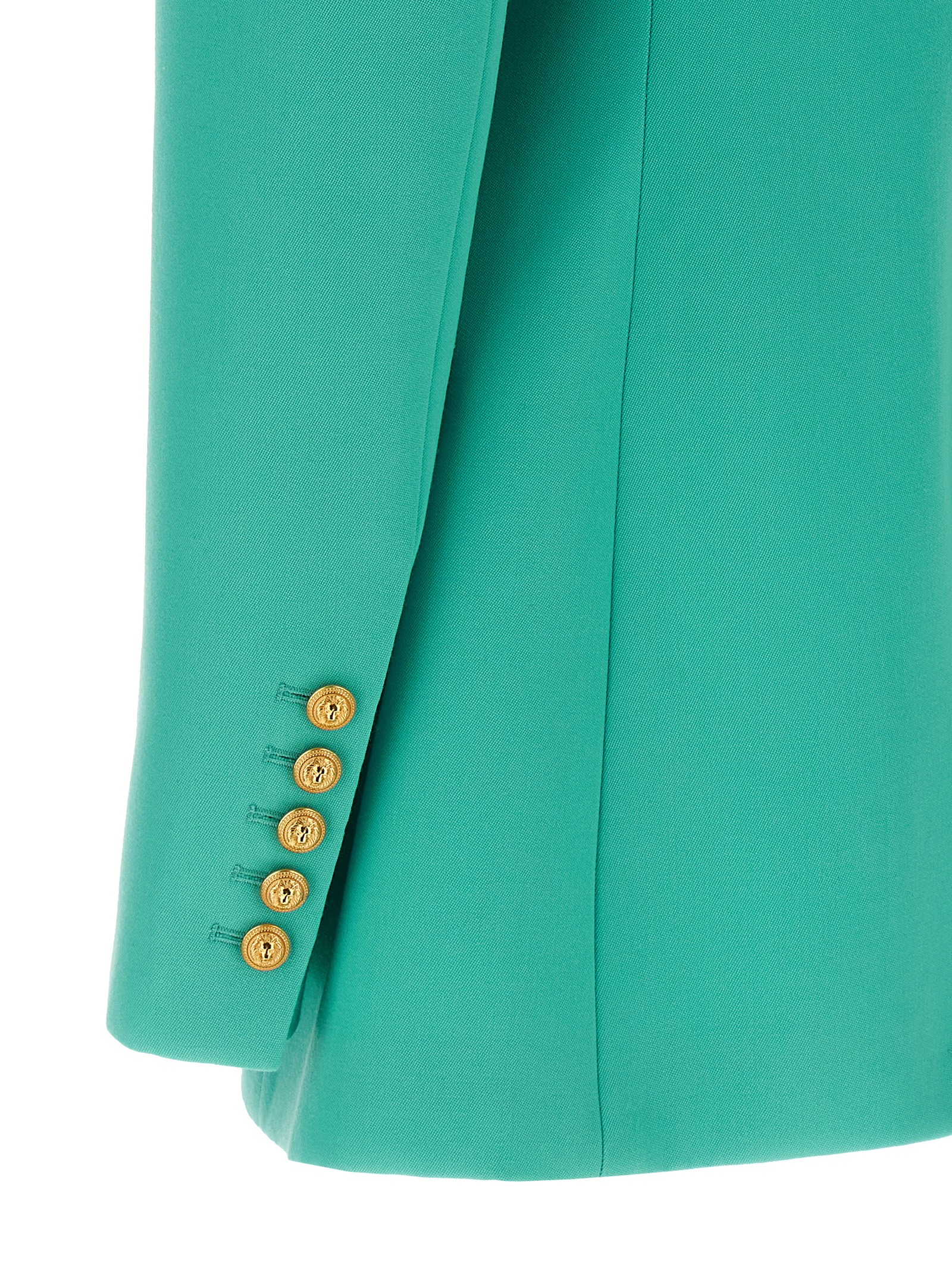 Logo button double-breasted blazer - immagine 4